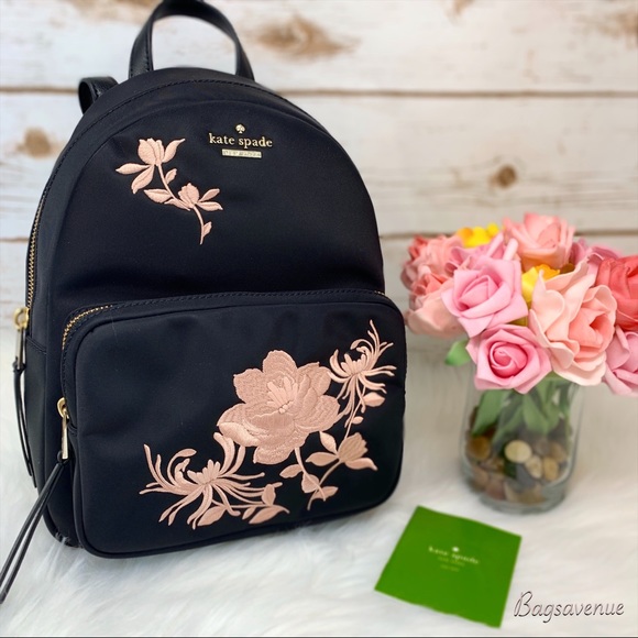 kate spade Handbags - Kate spade small noria embroidered backpack black